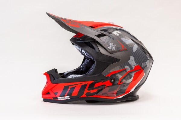 JUST1 J32 PRO (Tg S) SWAT CAMO-RED FLUO